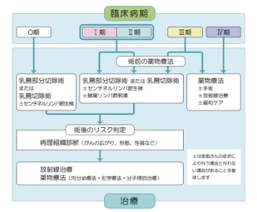 乳がんの治療法図 スマホ用