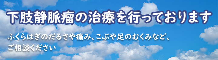 下肢静脈瘤の治療を再開しました